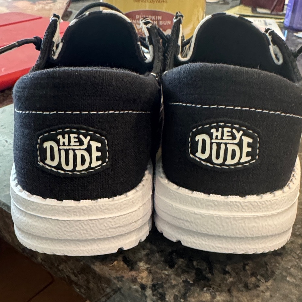Hey Dude Women’s Black and White Shoes - Picture 2 of 9